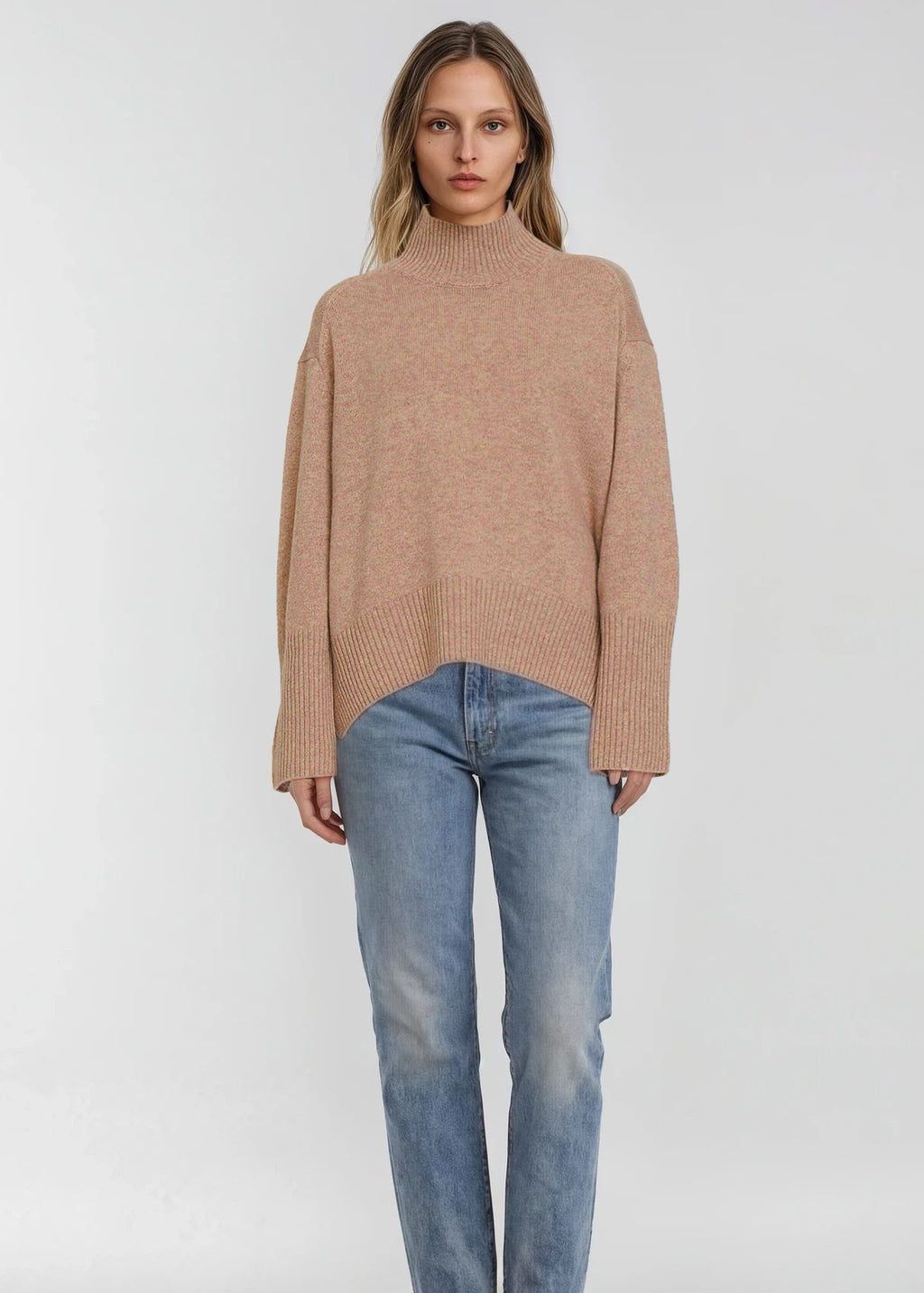 TIBER CHUNKY HI-LO HEM POLO