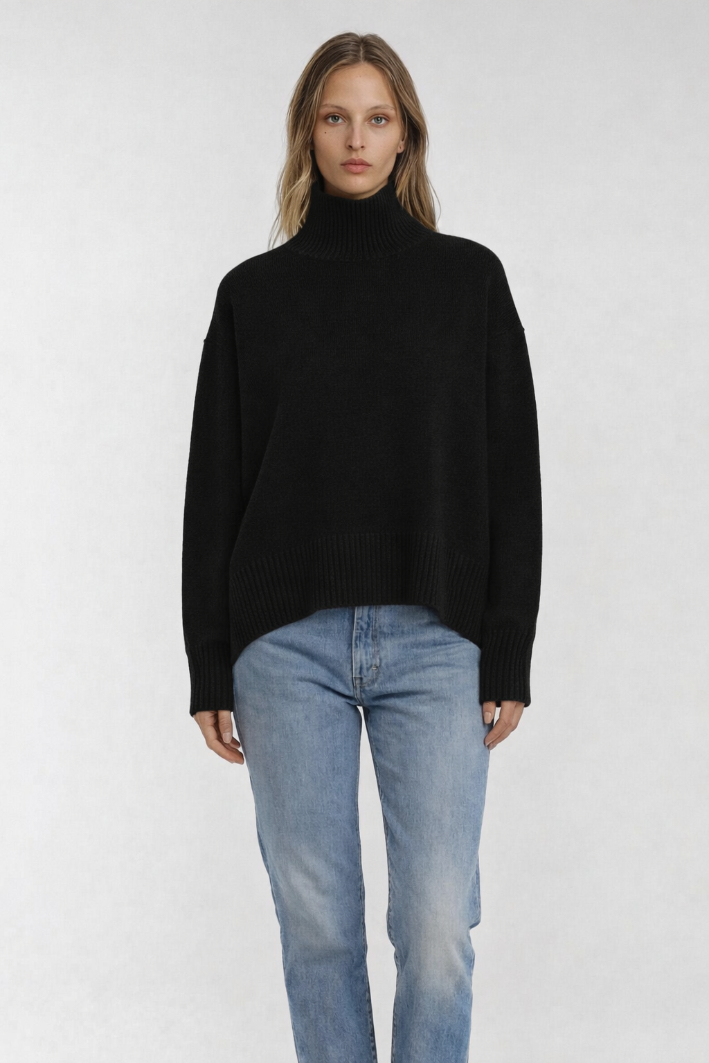 TIBER CHUNKY HI-LO HEM POLO