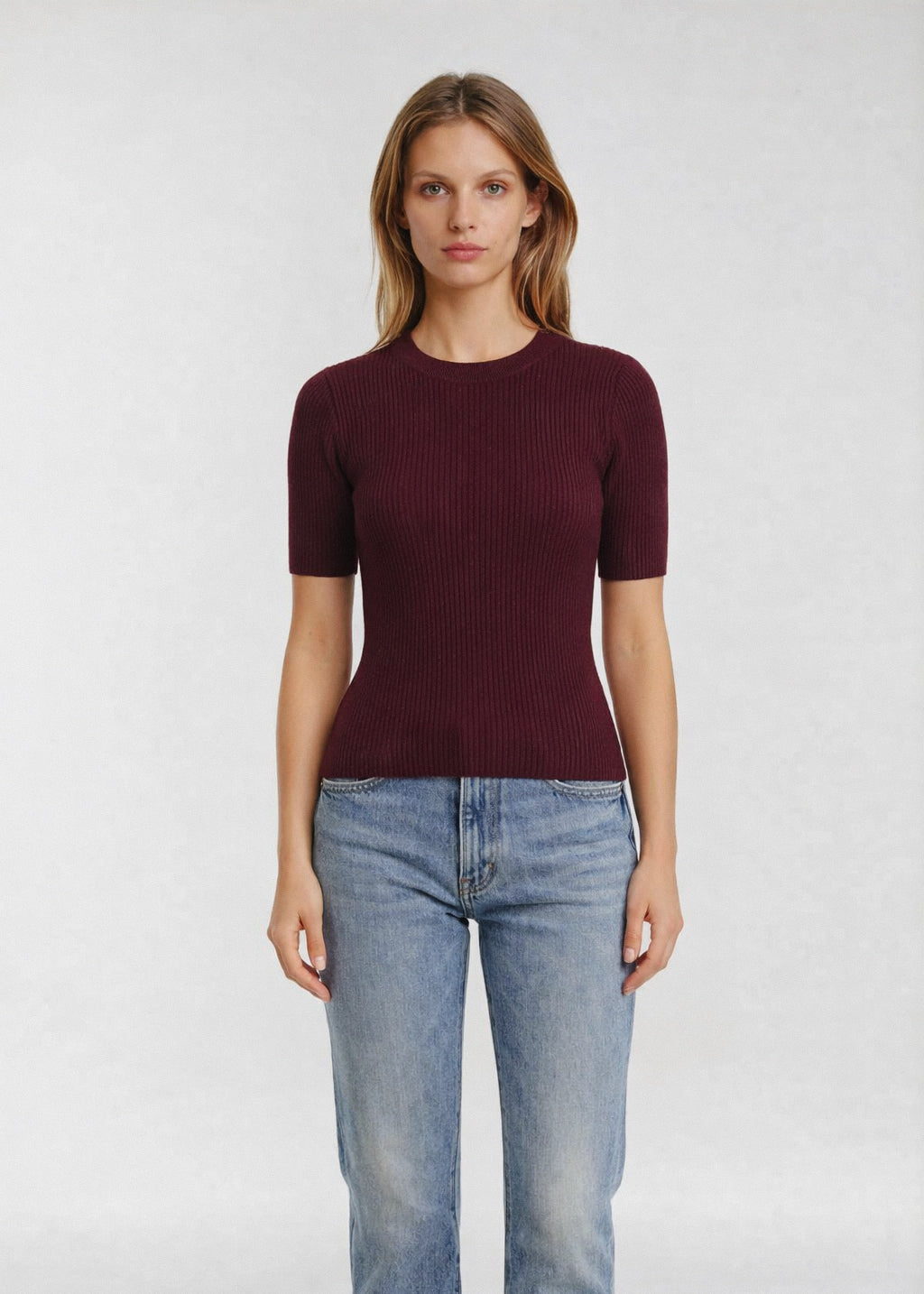 VESPA RIBBED SS CREW