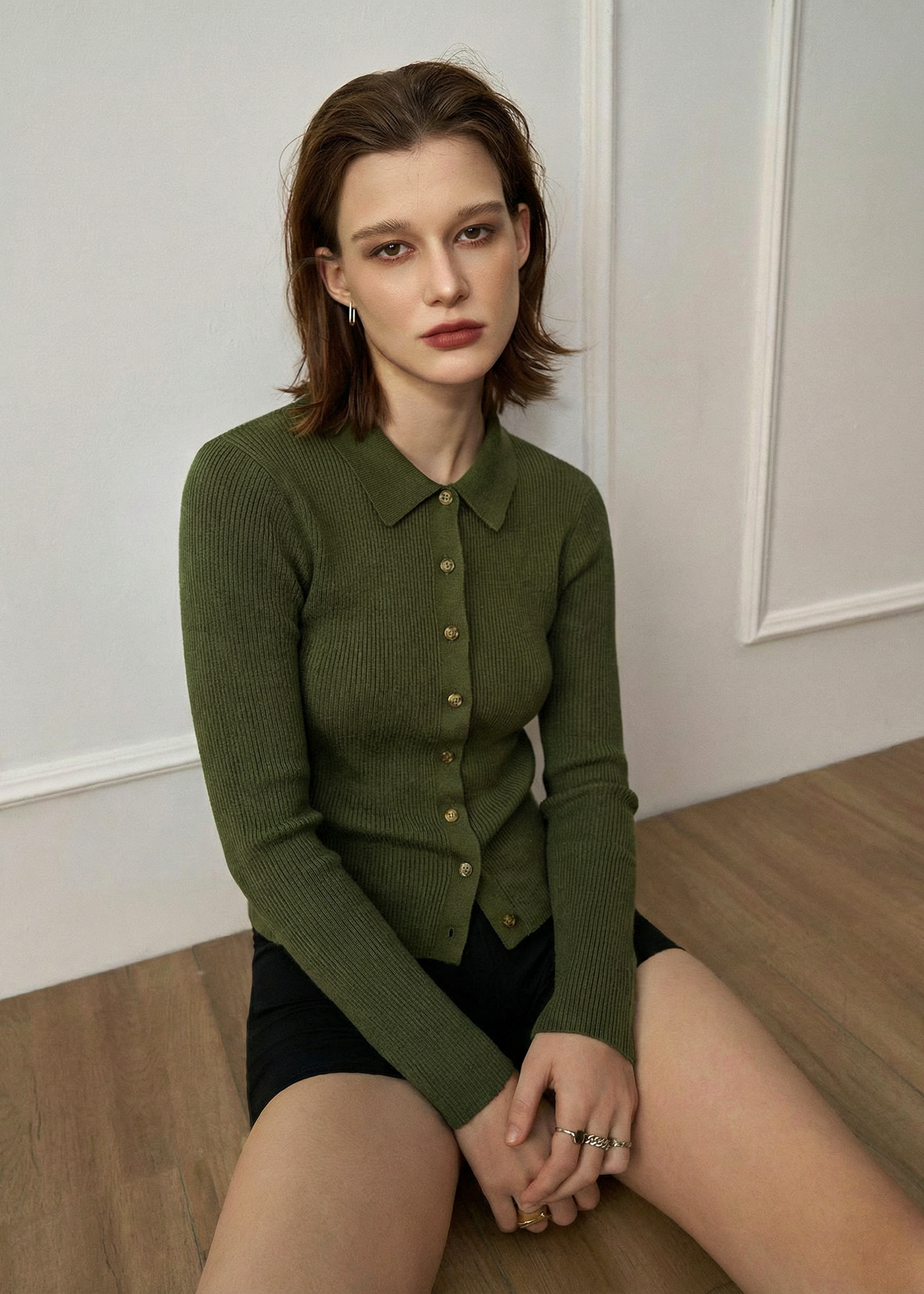 LULU RIBBED CARDIGAN